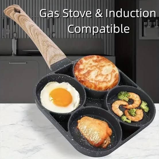 4 hole non sticky frying pan