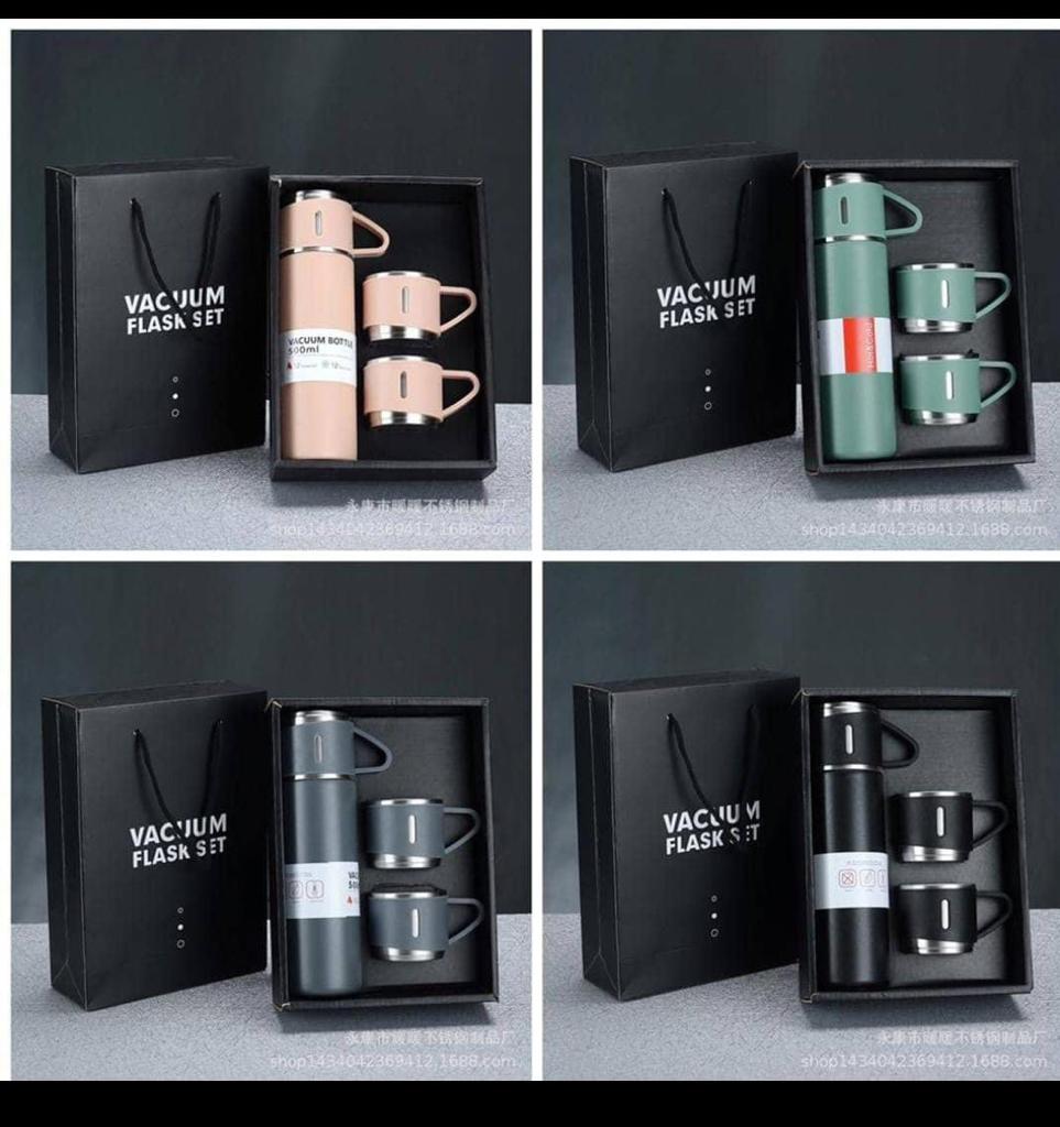 Vaccum flask + 2 cup