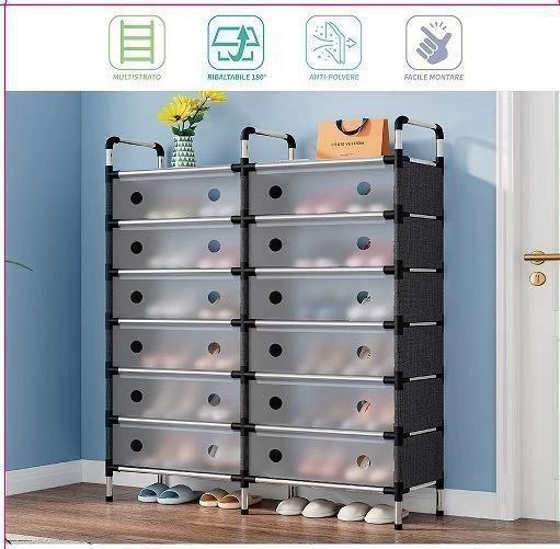 Shoe rack with cover