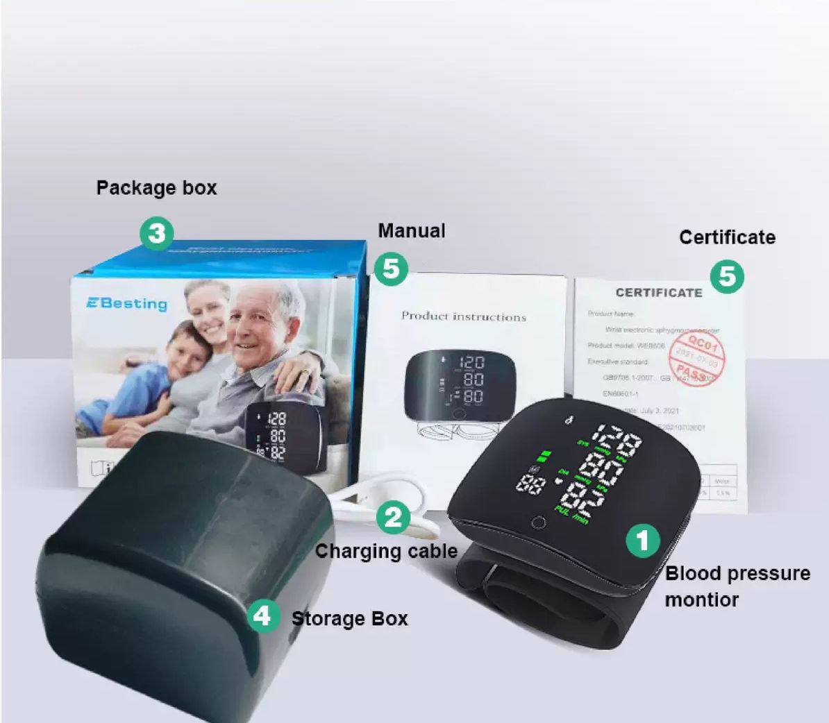 Wrist bp machine
