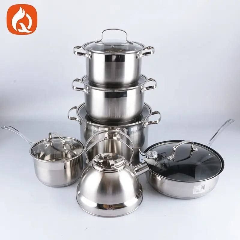 Zepter stainless steel set of pot and kettle