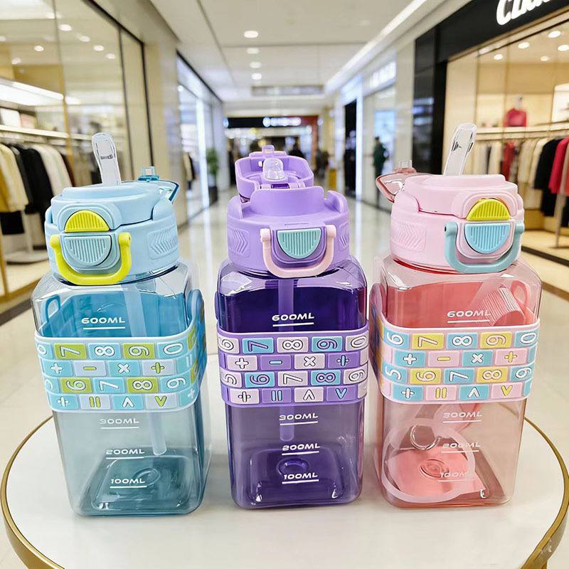 600ml double drinking  water bottle